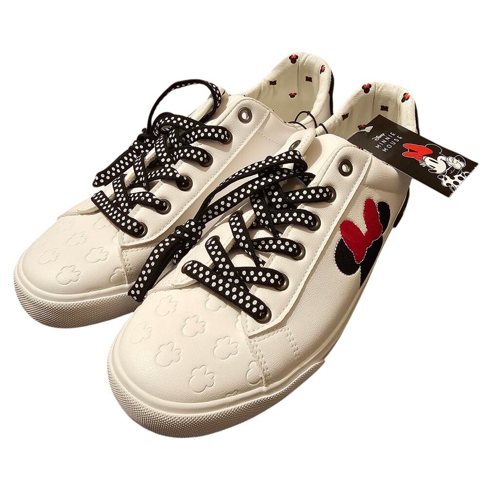 NEW Disney Ground Up Minnie Mouse Women’s Size 10 Embroidered Sneakers